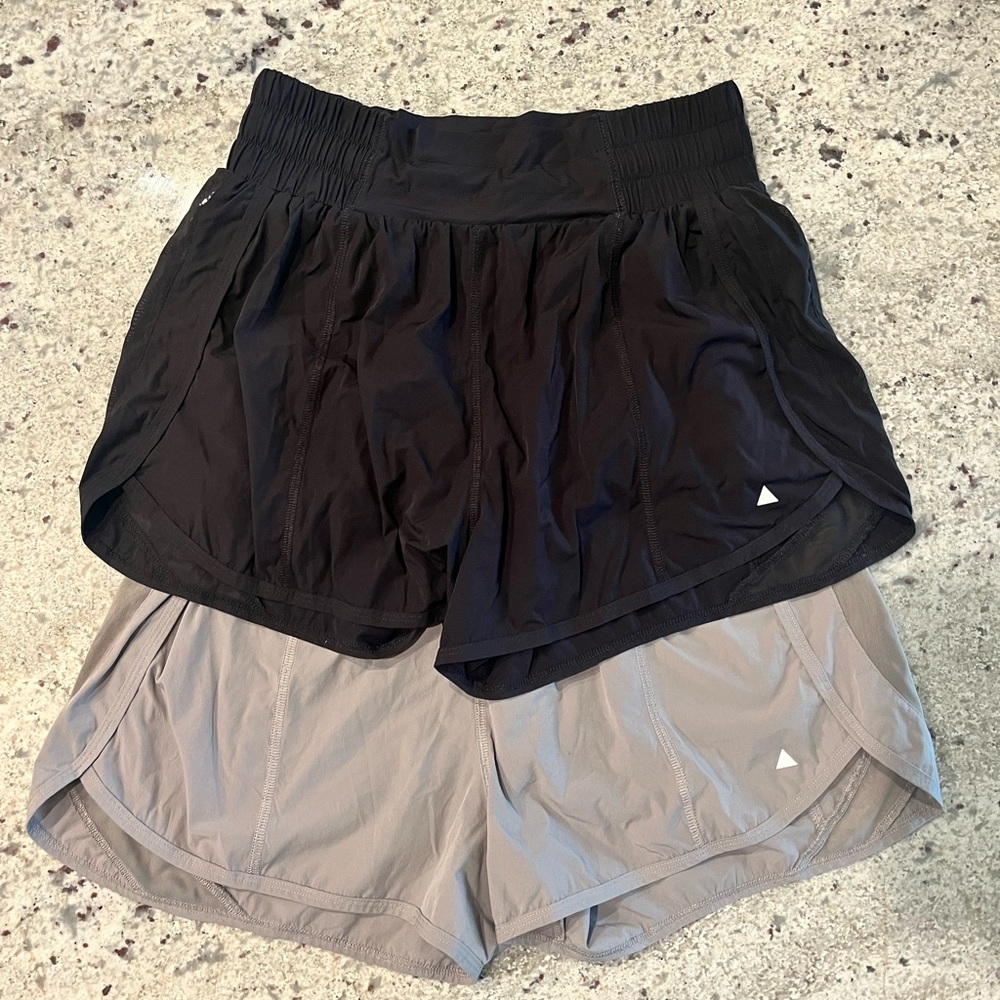Balance Athletica Women's Black and Gray Swift Running Shorts